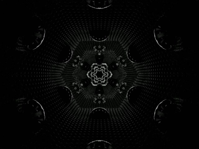 Neon Tunnel Fraktal Hex Hvirvel 4:3 Classic 60fps Pauseskærm Vj Loop