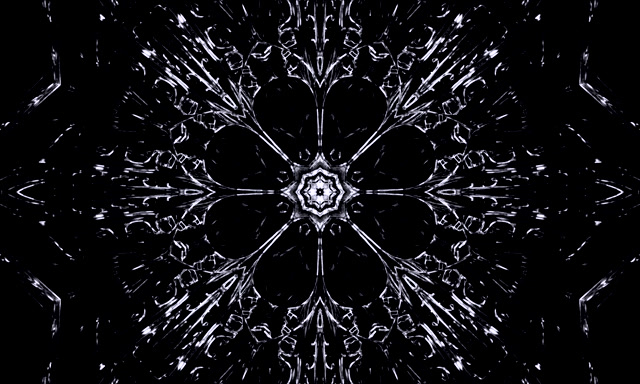 Sølv Neon Tunnel Snefnug Pauseskærm 5:3 wide 60fps VJ Loop