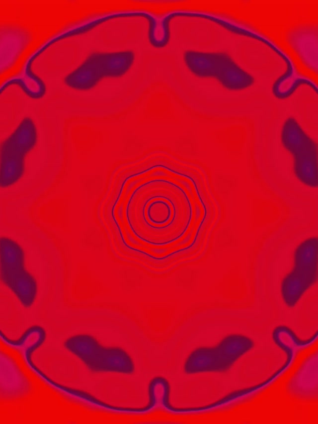 Rød Neon Tunnel Mandala Hvirvel VJ Loop 3:4 iPad Portræt 60fps Pauseskærm