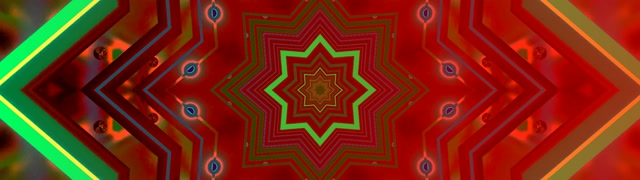 Rød Stjerne Neon Tunnel 32:9 Super Ultrawide 60fps Pauseskærm VJ Loop