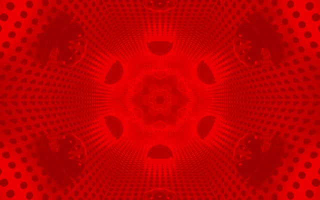 Rød Neon Tunnel Sekskant Hvirvel Vj Loop 60fps 16:10 Macbook Pauseskærm