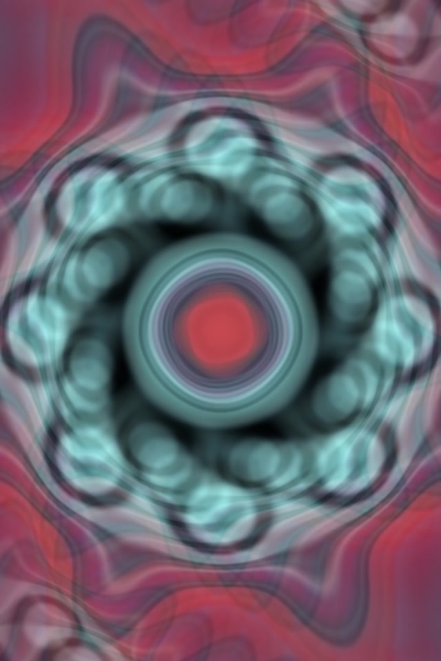 Pulsating Cyan Hexagon Neon Tunnel 2:3 Portrait 60fps VJ Loop Screensaver