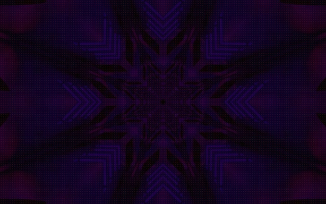 Neon Tunnel Lilla Stjerne Kaleidoskop VJ Loop 60fps 16:10 MacBook Pauseskærm