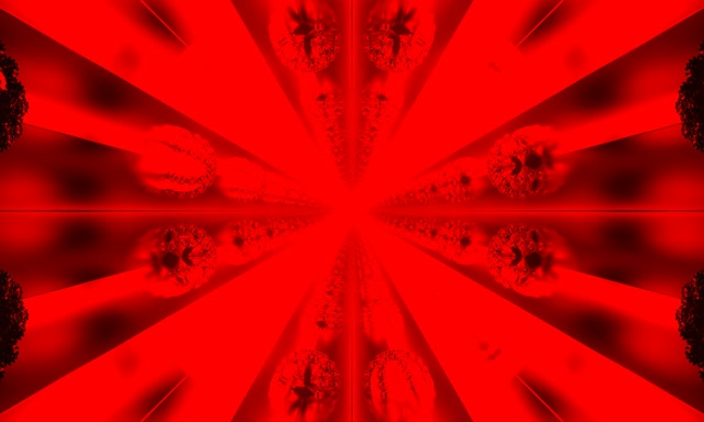 Fraktal Krone Neon Tunnel Vj Loop 5:3 Bred 60fps Pauseskærm