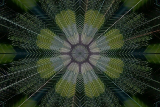 Radial Kaleidoscope Neon Tunnel VJ Loop 3:2 Surface 60fps Screensaver