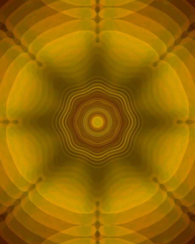 Concentric Golden Neon Tunnel | 4:5 Instagram | 60fps VJ Loop Screensaver