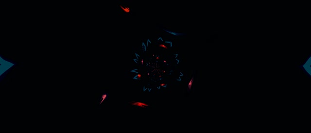 Neon Tunnel Kaleidoskop Blomstring 21:9 Ultrawide 60fps Pauseskærm Vj Loop