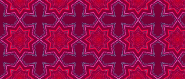 Neon Tunnel Kaleidoskop Stjerne Udbrud 21:9 Ultrawide 60fps Pauseskærm VJ Loop