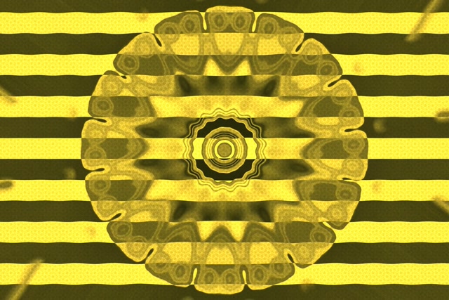 Neon Tunnel Gul Stjerne Eksplosion VJ Loop 3:2 Surface 60fps Pauseskærm