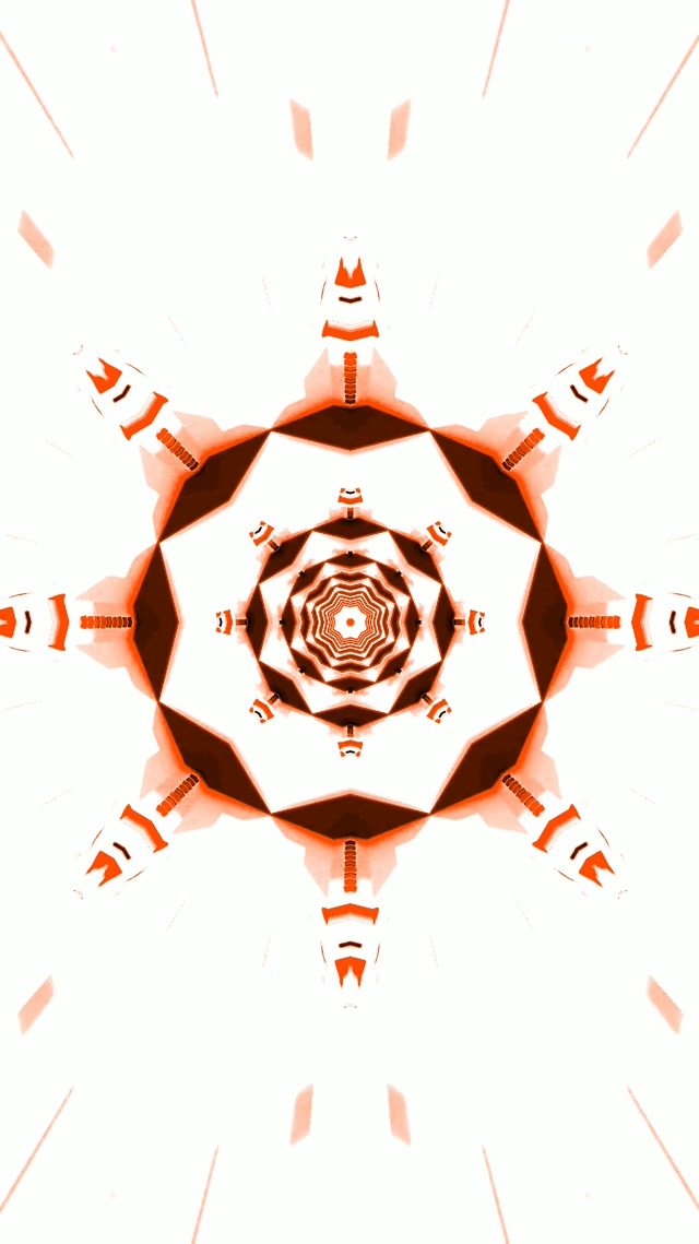 Rød Kaleidoskop Neon Tunnel Vj Loop 9:16 Reels 60fps Pauseskærm