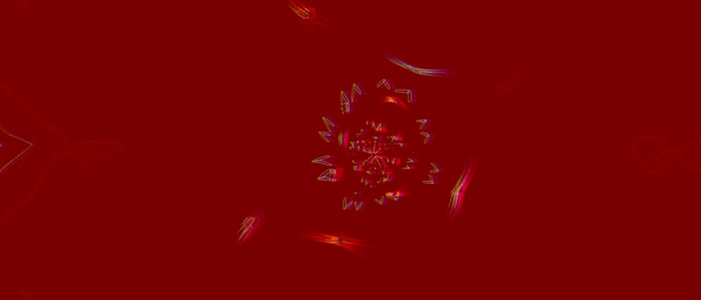 Neon Tunnel Fraktal Kaleidoskop Udbrud VJ Loop 21:9 Ultrawide 60fps Pauseskærm