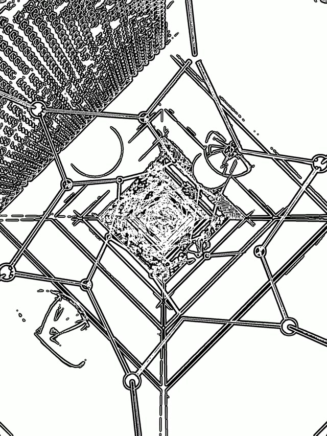 Neon Tunnel Wire Grid 60fps Pauseskærm 3:4 iPad Portrait Vj Loop