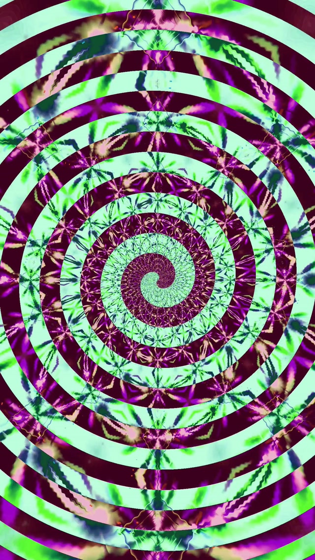 Neon Tunnel Spiral Mandala Vortex VJ Loop 9:16 Reels 60fps Pauseskærm