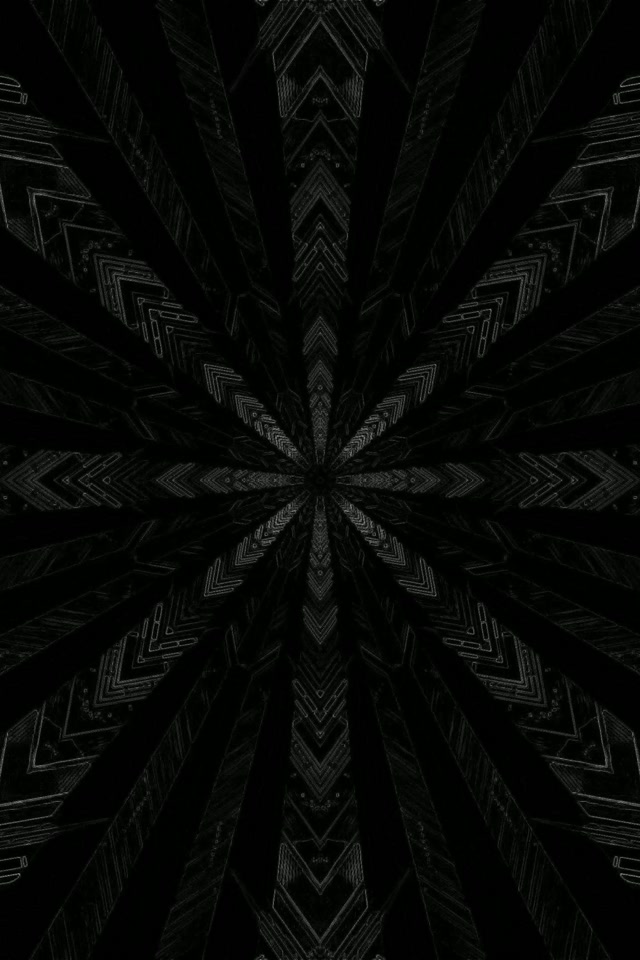 Neon Tunnel Mørk Kaleidoskop Stjerne Eksplosion VJLoops 2:3 Foto Portræt 60fps Pauseskærm