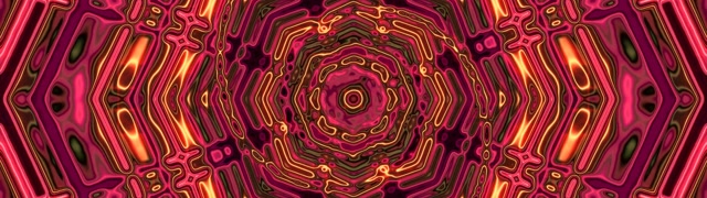 Neon Tunnel Kaleidoskop Vortex 32:9 Super Ultrawide 60fps Pauseskærm VjLoops