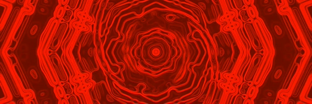 Rød Neon Tunnel Ottekant Hvirvel VJLoops 3:1 Triple Wide 60fps Pauseskærm