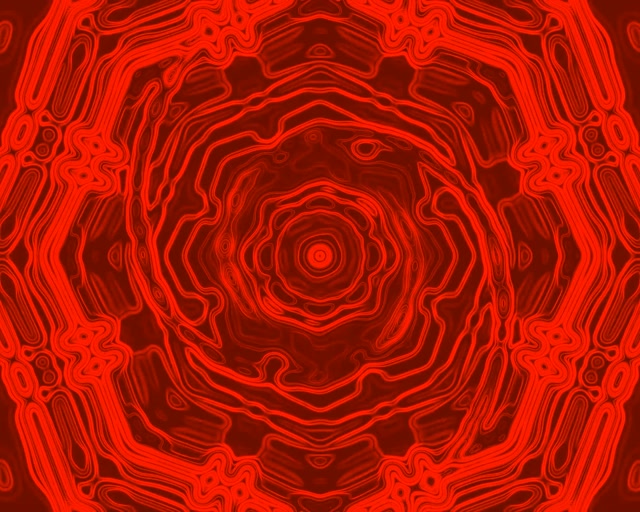 Rød Neon Tunnel Oktagon Hvirvel VJ Loop 5:4 Industriel 60fps Pauseskærm