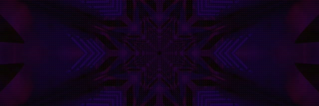 Neon Tunnel Lilla Stjerne Eksplosion VJ Loop 3:1 Triple Wide 60fps Pauseskærm