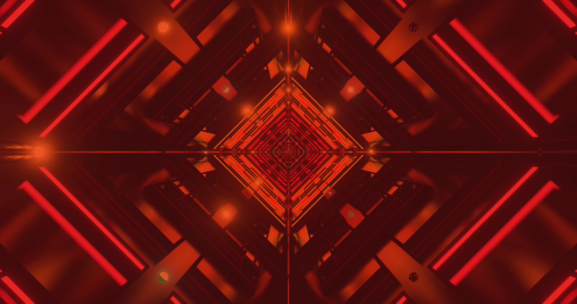 Rot Neon Tunnel Bildschirmschoner 4K UHD 60fps VJ Loop