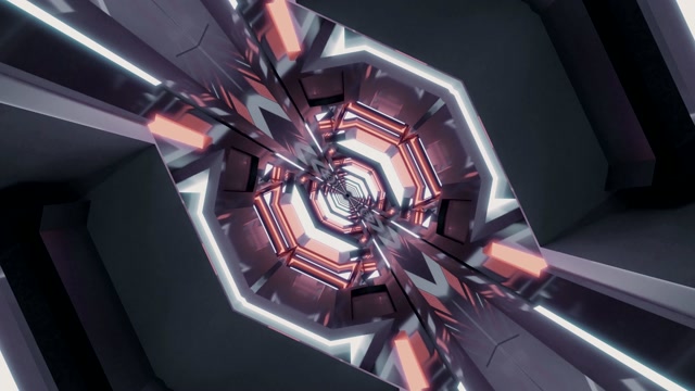 4K UHD 60fps Neon Tunnel Bildschirmschoner Windows 10 PC Laptop - VJ Loop Visuelle Animation