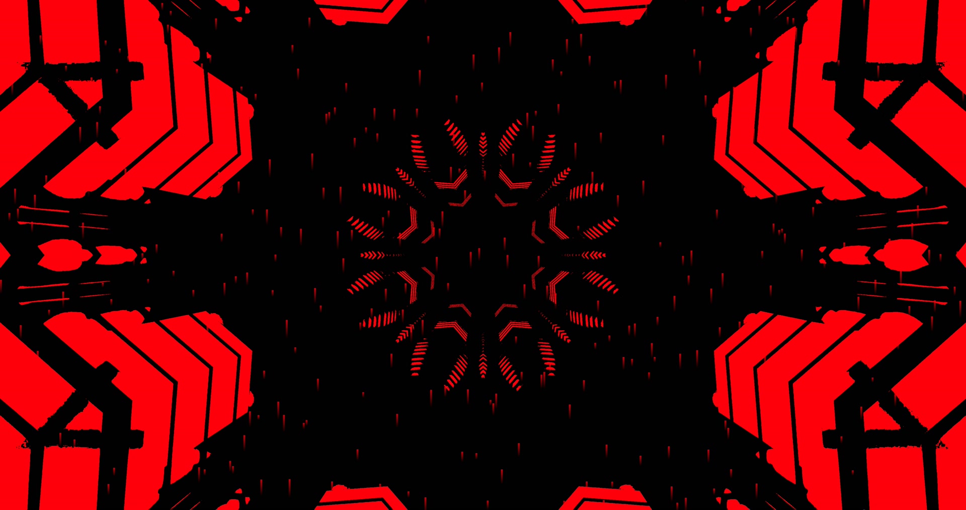 Rot Schwarz Neon Tunnel 4K UHD 60fps Bildschirmschoner VJ Loop