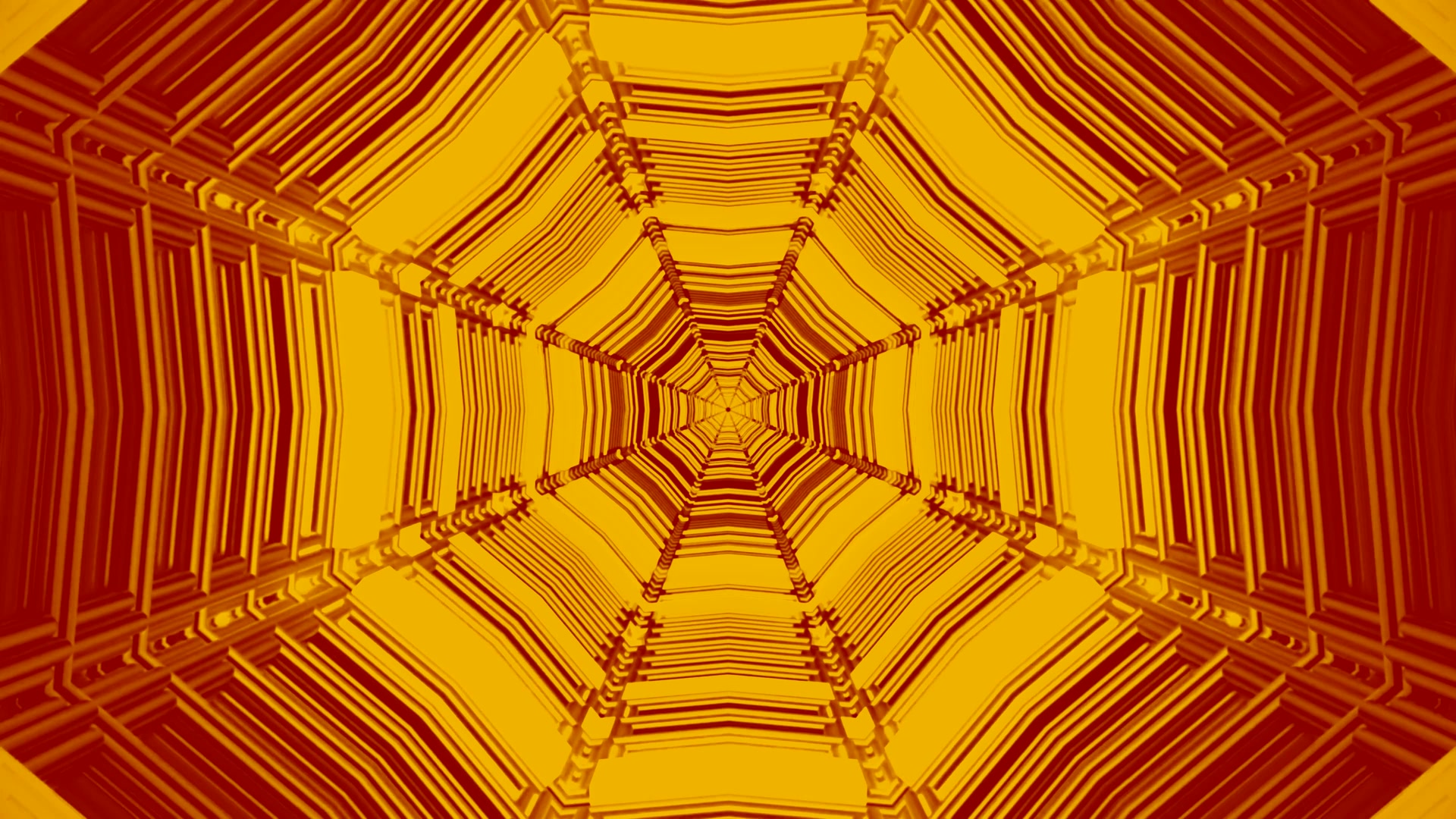 Gold Neon Tunnel Screensaver 4k UHD 60fps VJ Loop