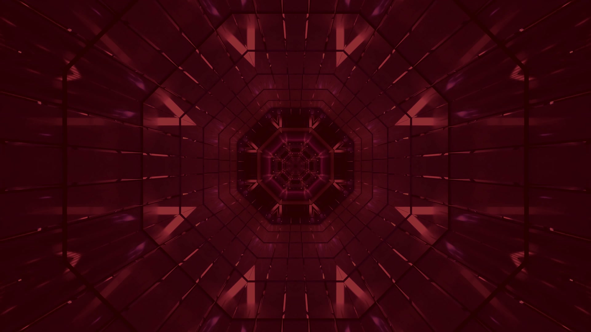 Rot Neon Tunnel Bildschirmschoner 4K UHD 60fps VJ Loop