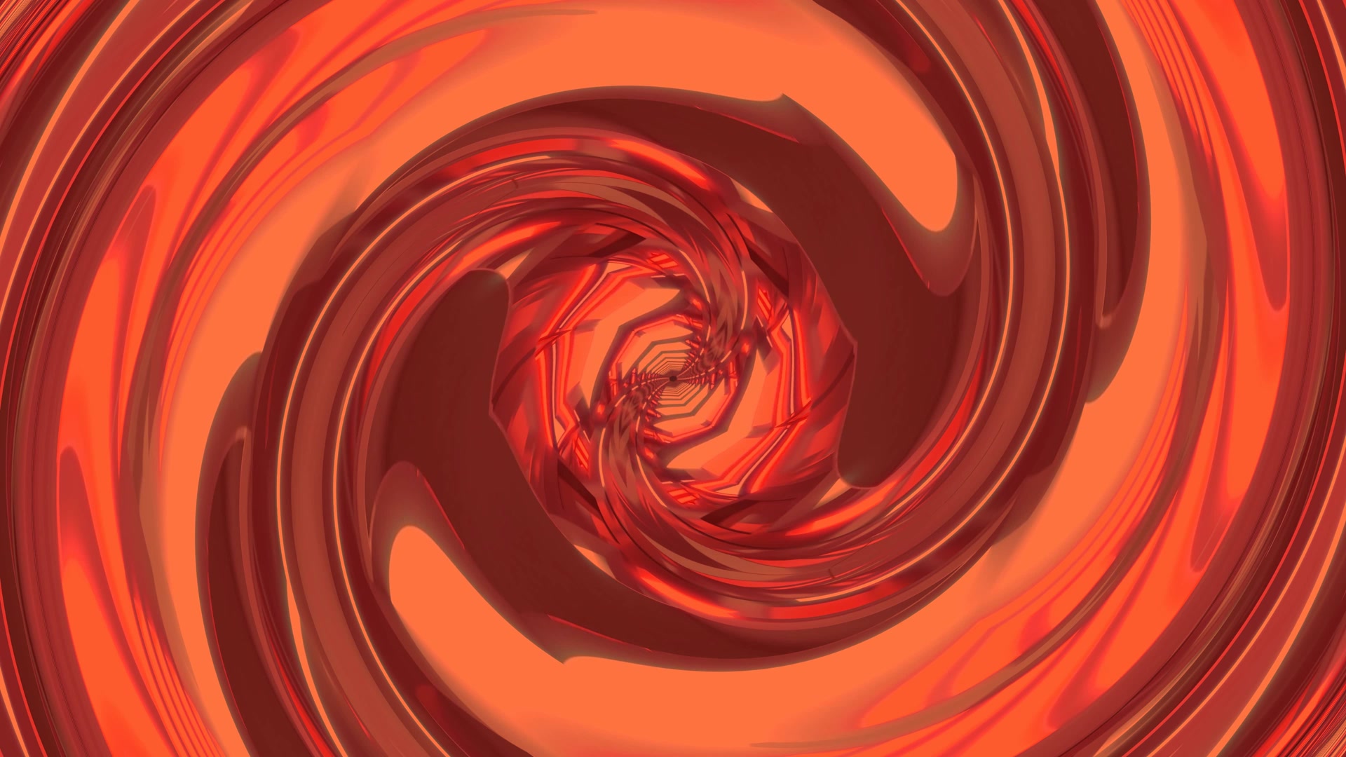 Roter Wirbel Neon Tunnel 4K UHD 60fps Bildschirmschoner Windows PC VJ Loop