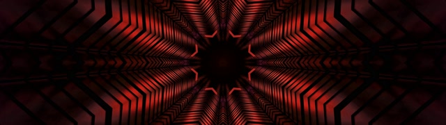 Neon Tunnel Rot Kaleidoskop Stern Explosion 32:9 Super Ultrawide 60fps Bildschirmschoner VjLoop