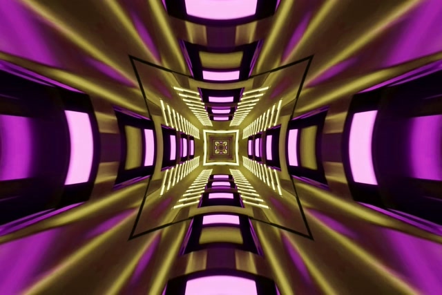 Neon Tunnel Kaleidoskop Kreuz 3:2 Surface 60fps Bildschirmschoner Vj Loop