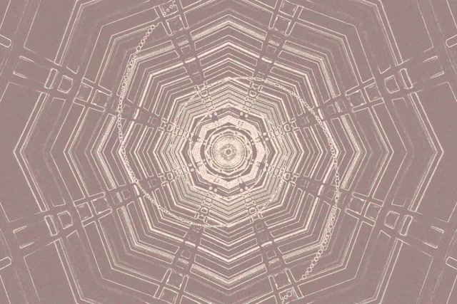 Neon Tunnel Oktagon Gitter VJ Loop 3:2 Surface 60fps Screensaver