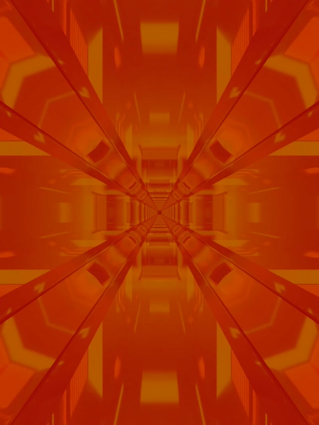 Neon Tunnel Golden Amber Fraktal Explosion Vj Loop 3:4 iPad Portrait 60fps Bildschirmschoner