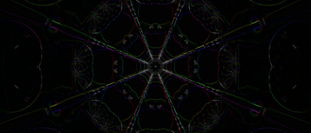 Neon Tunnel Kaleidoscope Vortex 21:9 Ultrawide 60fps Screensaver Loop