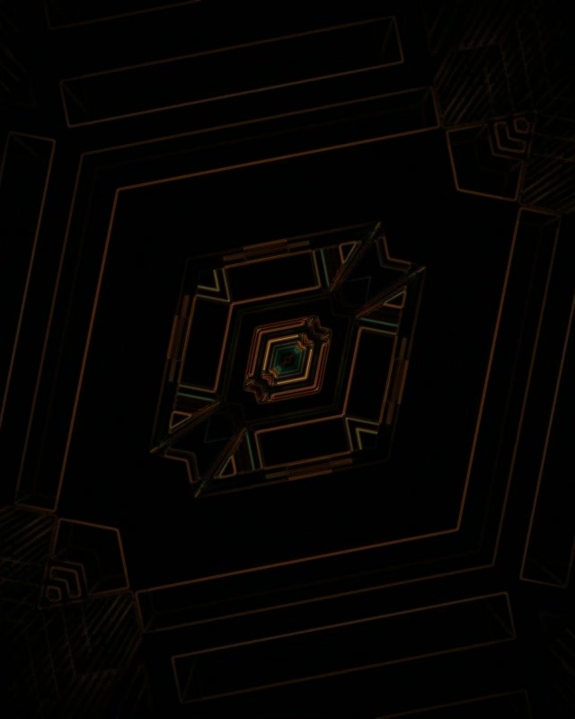 Neon Tunnel Spiralförmiger Diamant Wirbel VJLoop 4:5 Instagram 60fps Bildschirmschoner