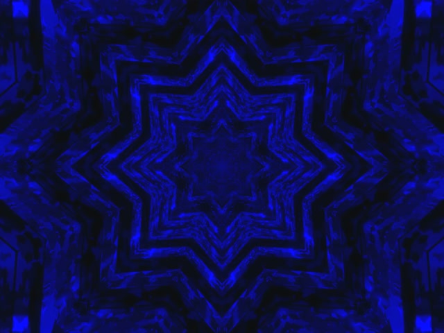 Blau Stern Neon Tunnel Bildschirmschoner 4:3 Klassisch 60fps VJ Loop