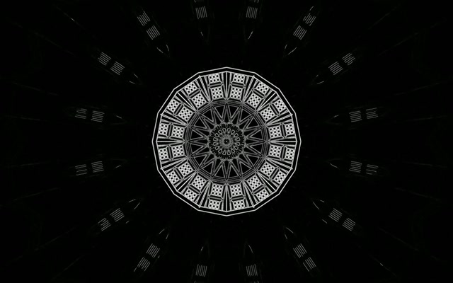 Neon Tunnel Kaleidoskop Mandala VJLoop 60fps 16:10 MacBook Bildschirmschoner