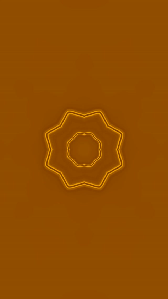 Neon Tunnel Goldener Stern Mandala Vj Loop 9:16 Reels 60fps Bildschirmschoner