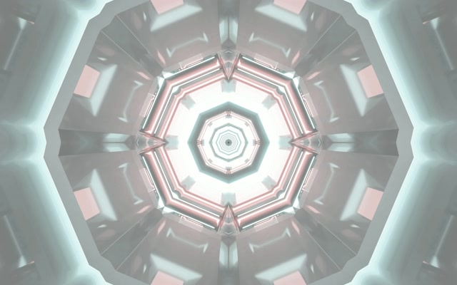 Neon Tunnel Oktagon Vortex VJ Loop 60fps 16:10 Macbook Bildschirmschoner
