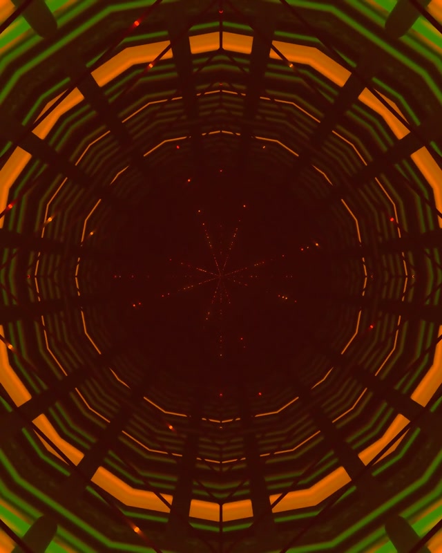 Neon Tunnel Kaleidoscope Vortex VJ Loop 4:5 Instagram 60fps Bildschirmschoner