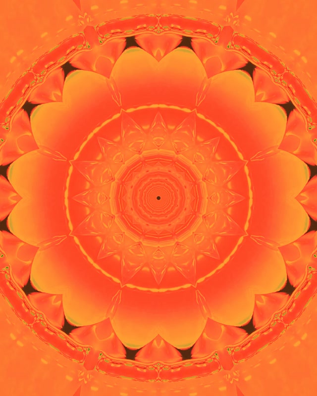 Orange Neon Tunnel Mandala Bildschirmschoner 60fps 4:5 Instagram VJ Loop