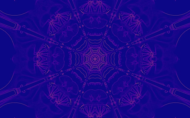 Neon Tunnel Lila Kaleidoskop VJ Loop 16:10 MacBook 60fps Bildschirmschoner