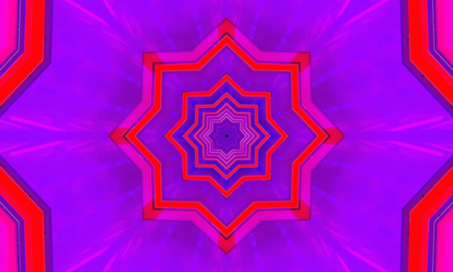 Neon Tunnel Stern Vortex 5:3 Wide 60fps Bildschirmschoner Vj Loop