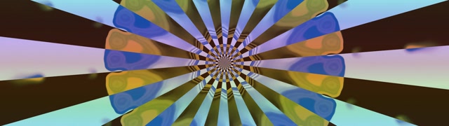 Neon Tunnel Kaleidoskop Spirale 32:9 Super Ultrawide 60fps Bildschirmschoner VJ Loop