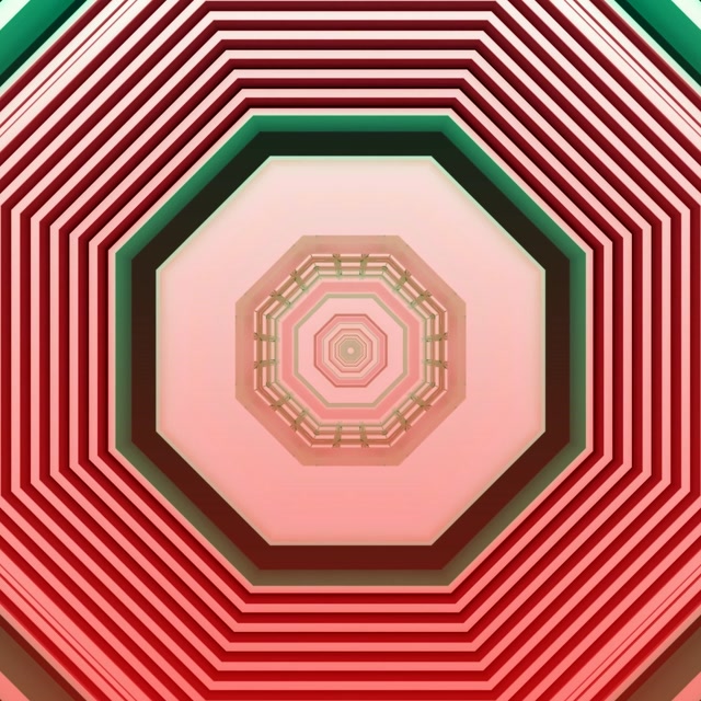 Rot Rosa Neon Tunnel Bildschirmschoner 1:1 Square 60fps VJ Loop PC Laptop