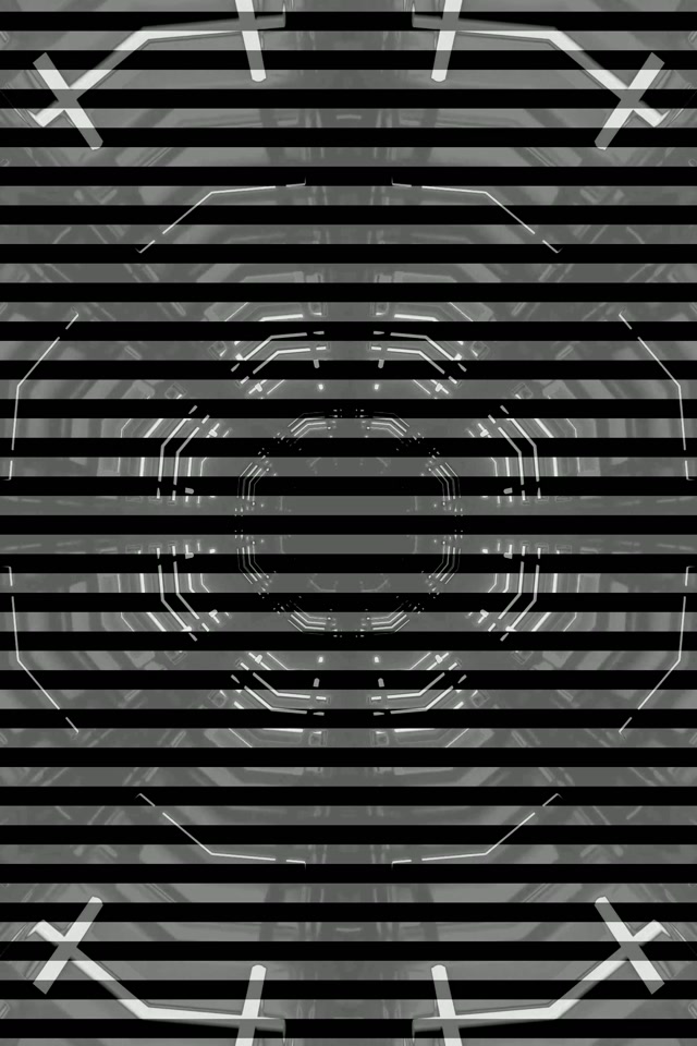 Neon Tunnel Oktagon Gitter VJ Loop 2:3 Foto Portrait 60fps Screensaver