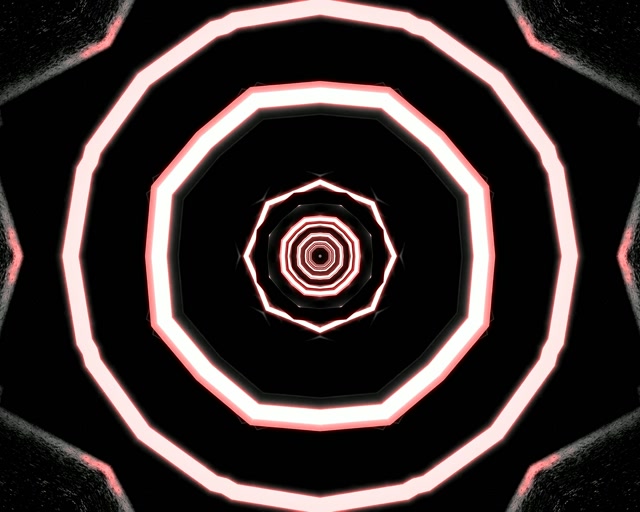 Neon Tunnel Oktagon Vortex VJ Loop 5:4 Industrial 60fps Bildschirmschoner