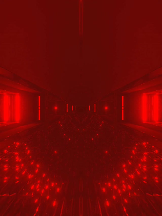 Roter Neon Tunnel Vj Loop 60fps Screensaver 3:4 iPad Portrait Leuchtender Burst