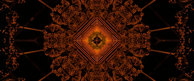 Fraktal Kaleidoskop Neon Tunnel Vj Loop 2.39:1 Cinemascope 60fps Bildschirmschoner