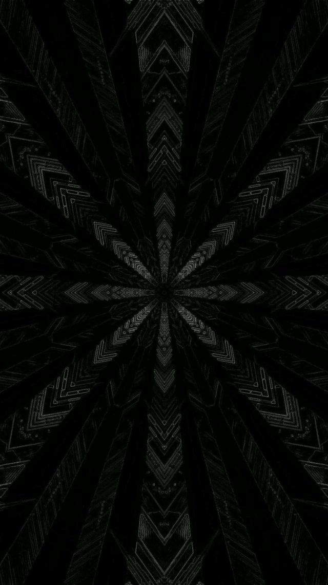 Neon Tunnel Dunkle Fraktal Stern Explosion VJ Loop 9:16 Reels 60fps Bildschirmschoner