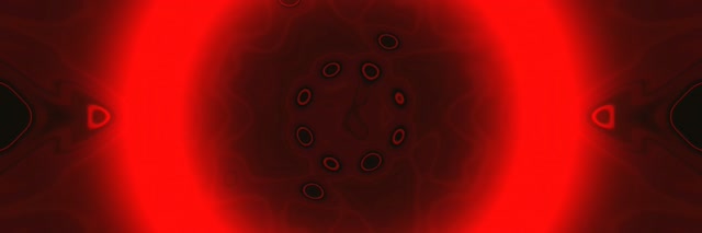 Roter Neon Tunnel Mandala Puls Vj Loop 3:1 Triple Wide 60fps Screensaver